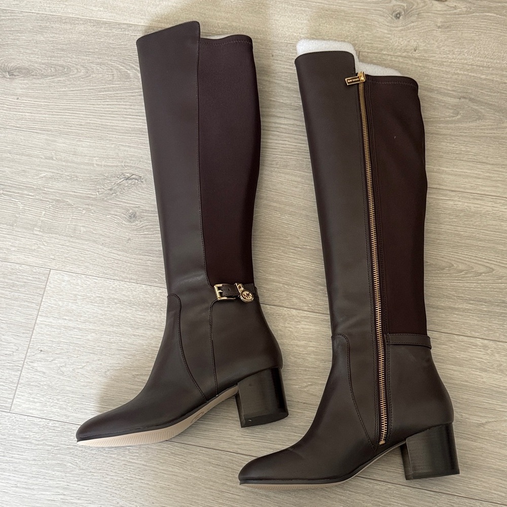 Michael Kors Dark Brown Over the Knee Boots